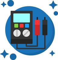 Voltage Tester Tailed Color Icon vector