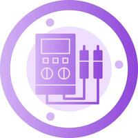 Voltage Tester Glyph Gradient Icon vector