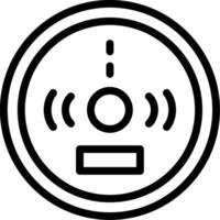 Carbon Monoxide Detector Line Icon vector