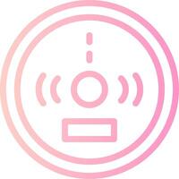 Carbon Monoxide Detector Linear Gradient Icon vector