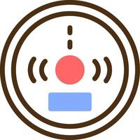 Carbon Monoxide Detector Color Filled Icon vector