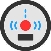 Carbon Monoxide Detector Flat Icon vector