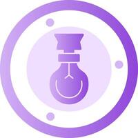 Light Bulb Glyph Gradient Icon vector