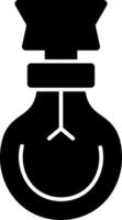 Light Bulb Glyph Icon vector