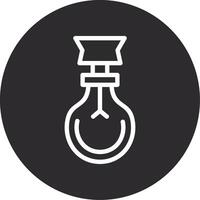 Light Bulb Inverted Icon vector