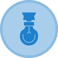 Light Bulb Multicolor Circle Icon vector
