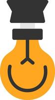 Light Bulb Flat Icon vector