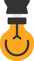 Light Bulb Flat Icon vector