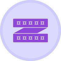 LED Strip Multicolor Circle Icon vector
