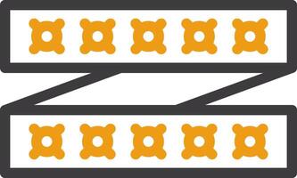 LED Strip Line Circle Icon vector