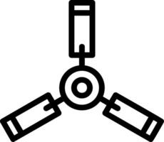 Ceiling Fan Line Icon vector