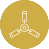 Ceiling Fan Line Multi color Icon vector