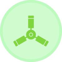 Ceiling Fan Multicolor Circle Icon vector
