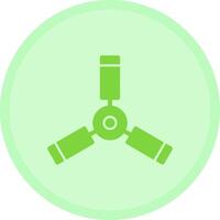 Ceiling Fan Multicolor Circle Icon vector