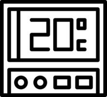 Thermostat Line Icon vector