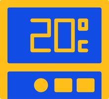Thermostat Flat Two Color Icon vector