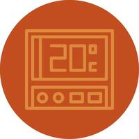 Thermostat Line Multi color Icon vector