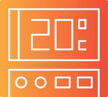 Thermostat Solid Multi Gradient Icon vector