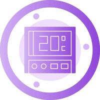 Thermostat Glyph Gradient Icon vector