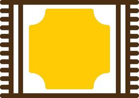 Doormat Yellow Lieanr Circle Icon vector