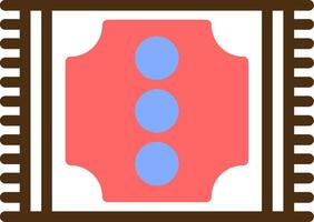 Doormat Color Filled Icon vector