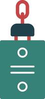 Key Holder Glyph Two Color Icon vector