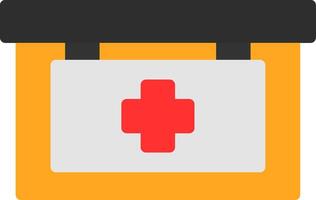 First Aid Kit Flat Icon vector