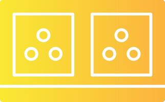 Electric Socket Solid Multi Gradient Icon vector