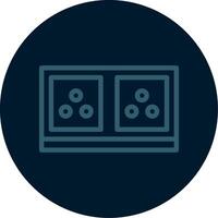 Electric Socket Line Multi color Icon vector