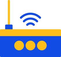 Wi-Fi Router Flat Two Color Icon vector