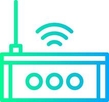 Wi-Fi Router Linear Gradient Icon vector