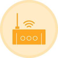 Wi-Fi Router Multicolor Circle Icon vector