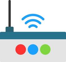 Wi-Fi Router Flat Icon vector