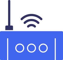 Wi-Fi Router Solid Two Color Icon vector