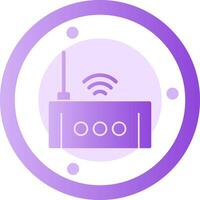 Wi-Fi Router Glyph Gradient Icon vector