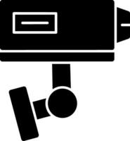 Security Camera Glyph Icon vector