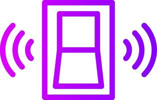 Doorbell Linear Gradient Icon vector