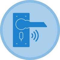 Smart Lock Multicolor Circle Icon vector