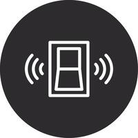 Doorbell Inverted Icon vector