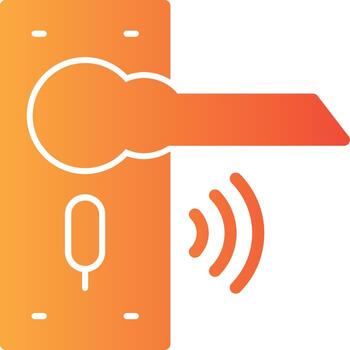 Smart Lock Solid Multi Gradient Icon vector