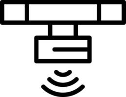 Motion Sensor Line Icon vector