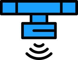 Motion Sensor Line Filled Icon vector