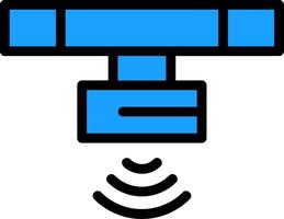 Motion Sensor Line Filled Icon vector