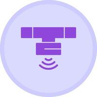 Motion Sensor Multicolor Circle Icon vector