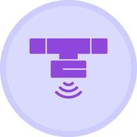 Motion Sensor Multicolor Circle Icon vector