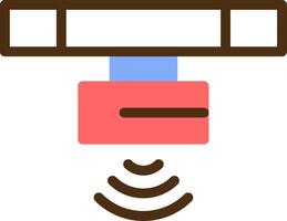 Motion Sensor Color Filled Icon vector