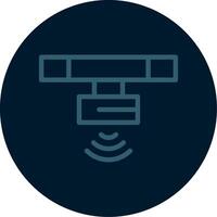 Motion Sensor Line Multi color Icon vector