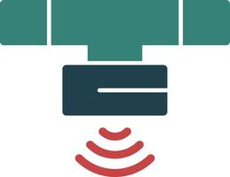 Motion Sensor Glyph Two Color Icon vector