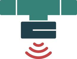 Motion Sensor Glyph Two Color Icon vector