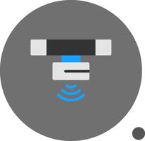 Motion Sensor Flat Shadow Icon vector